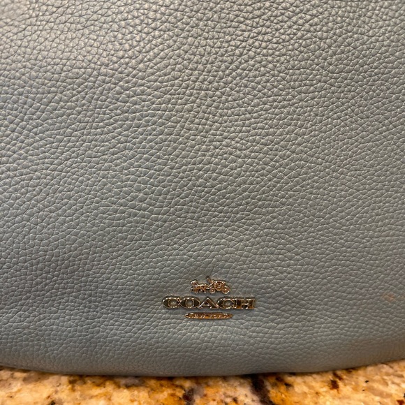 Coach light blue leather bag - Picture 2 of 8